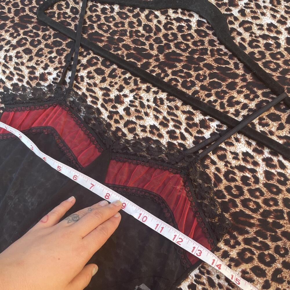 vtg sheer goth mini slip dress - Picture 5 of 8